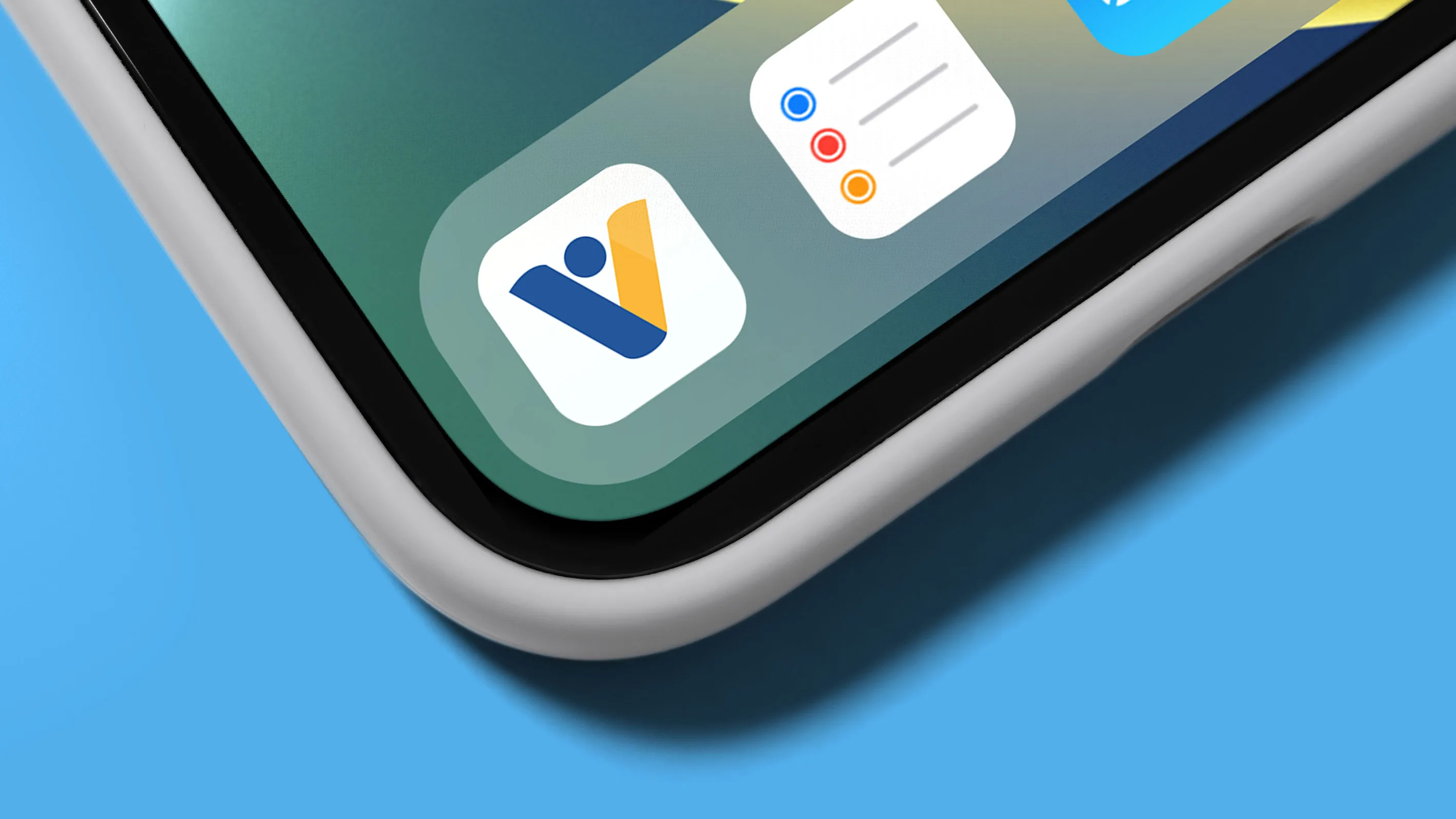 Close-up of icon on an iphone