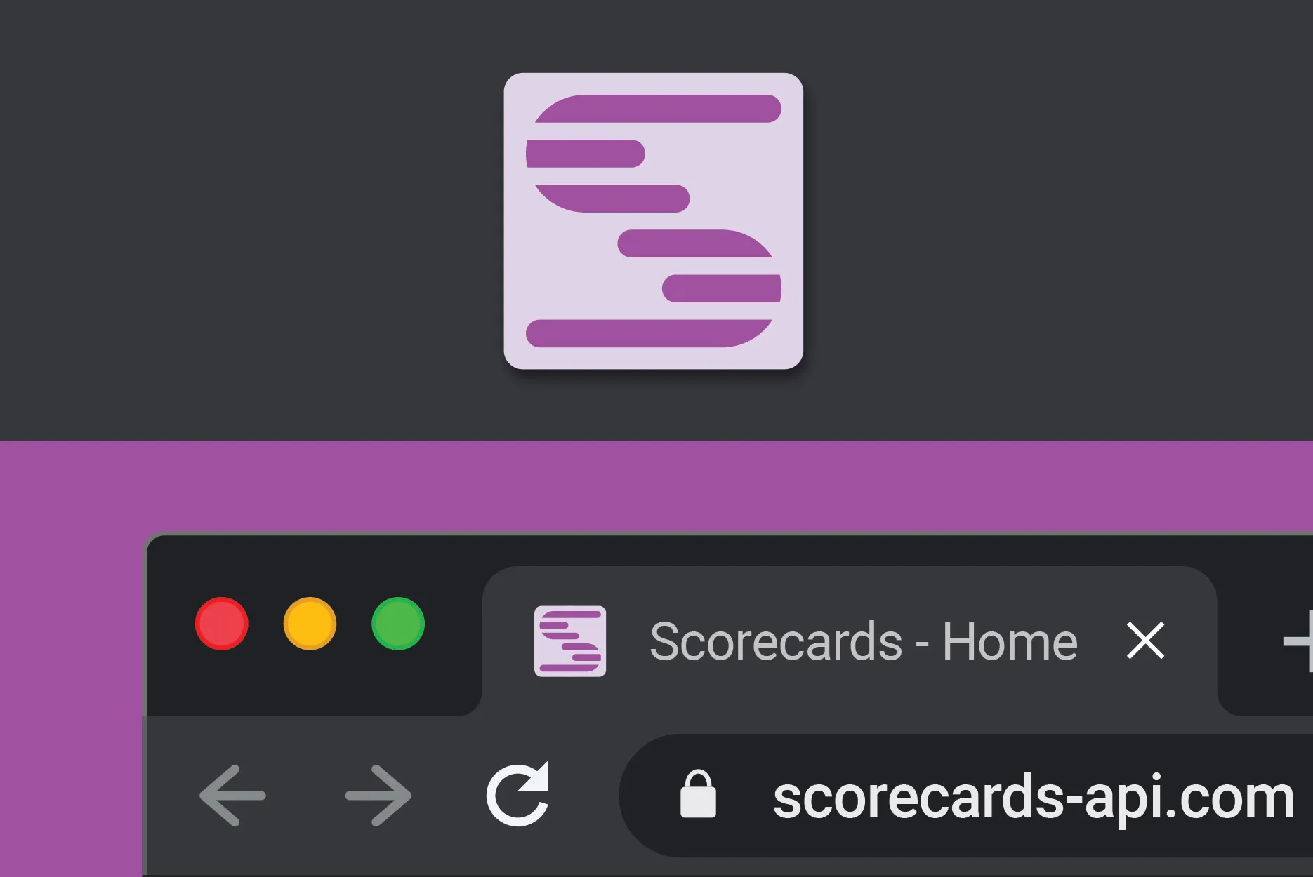Close-up of scorecards-api.com favicon